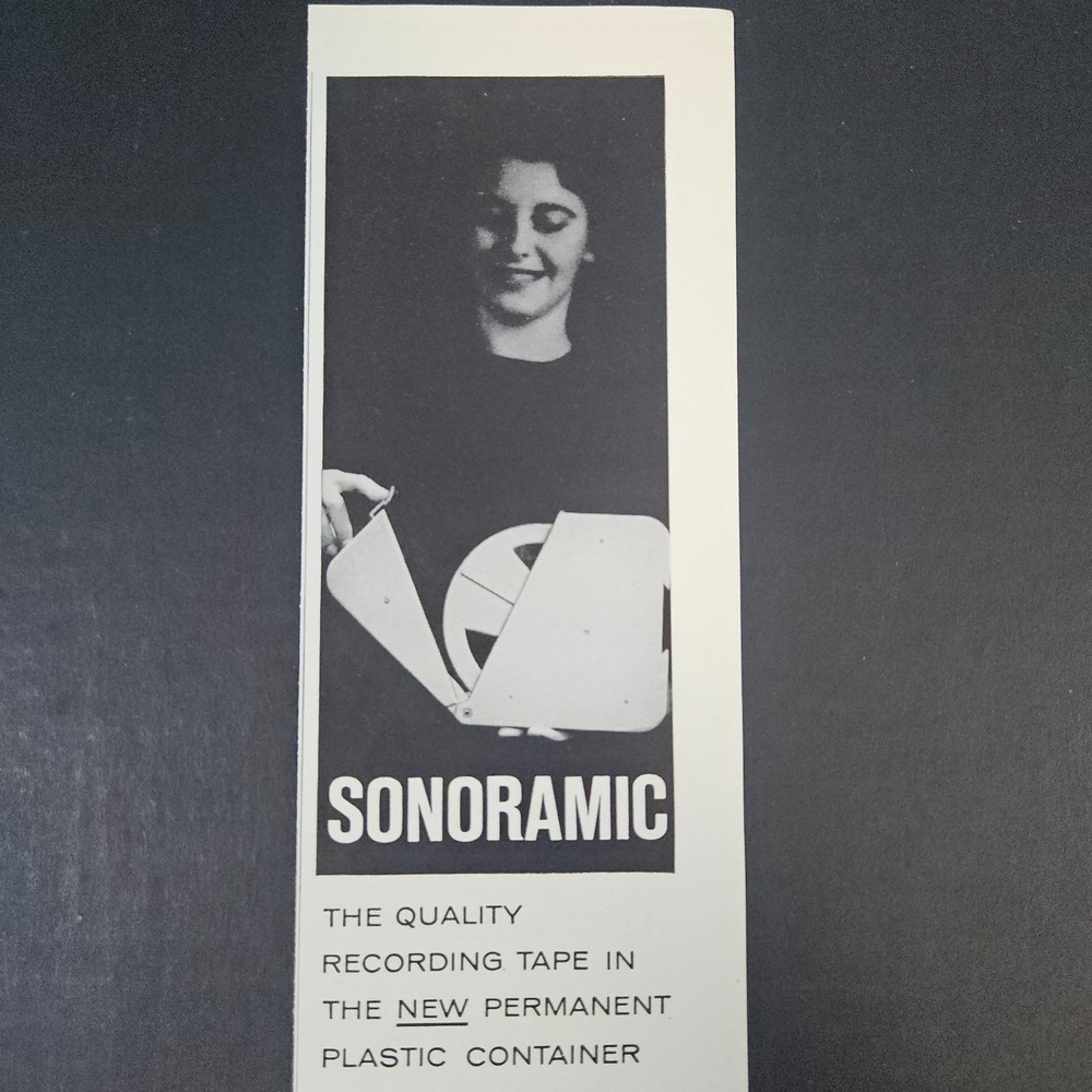 1958 Ferrodynamics Sonoramic Recording Tape Vintage Print Ad Lodi NJ‎ DuPont